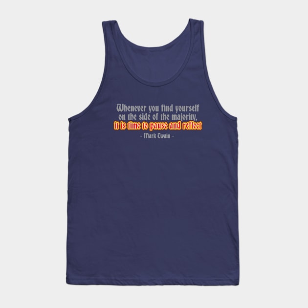 Mark Twain Tank Top by the Mad Artist